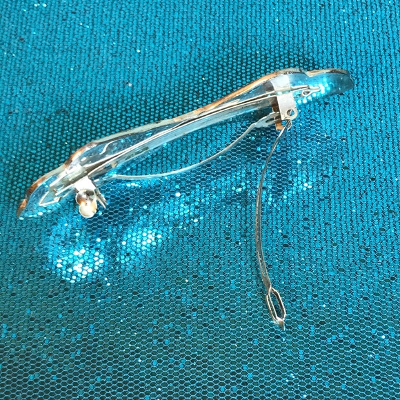 Mexican Designed Inlaid Shell Barrett - Picture 7 of 8